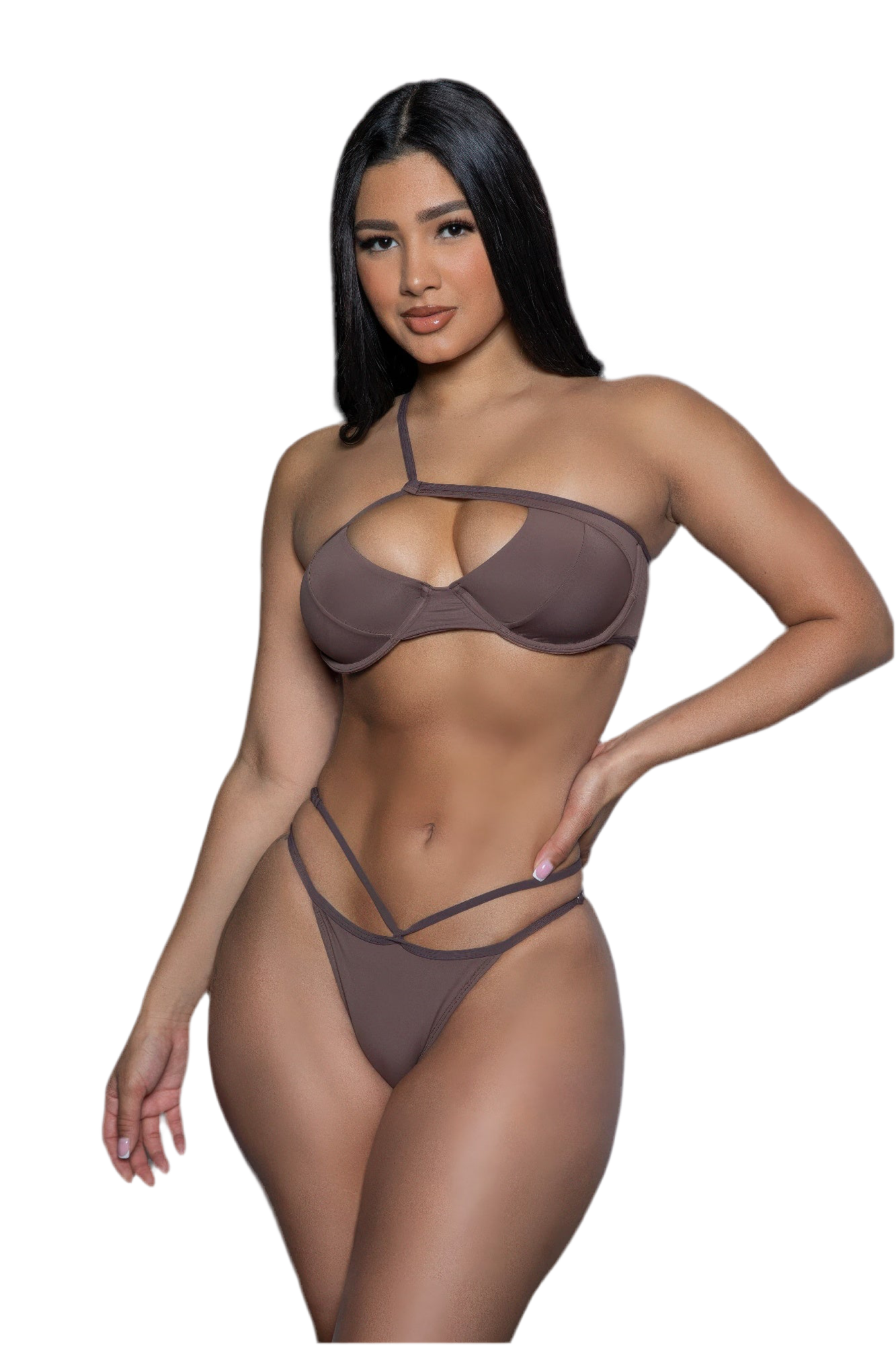 One-shoulder top
Bikini Set