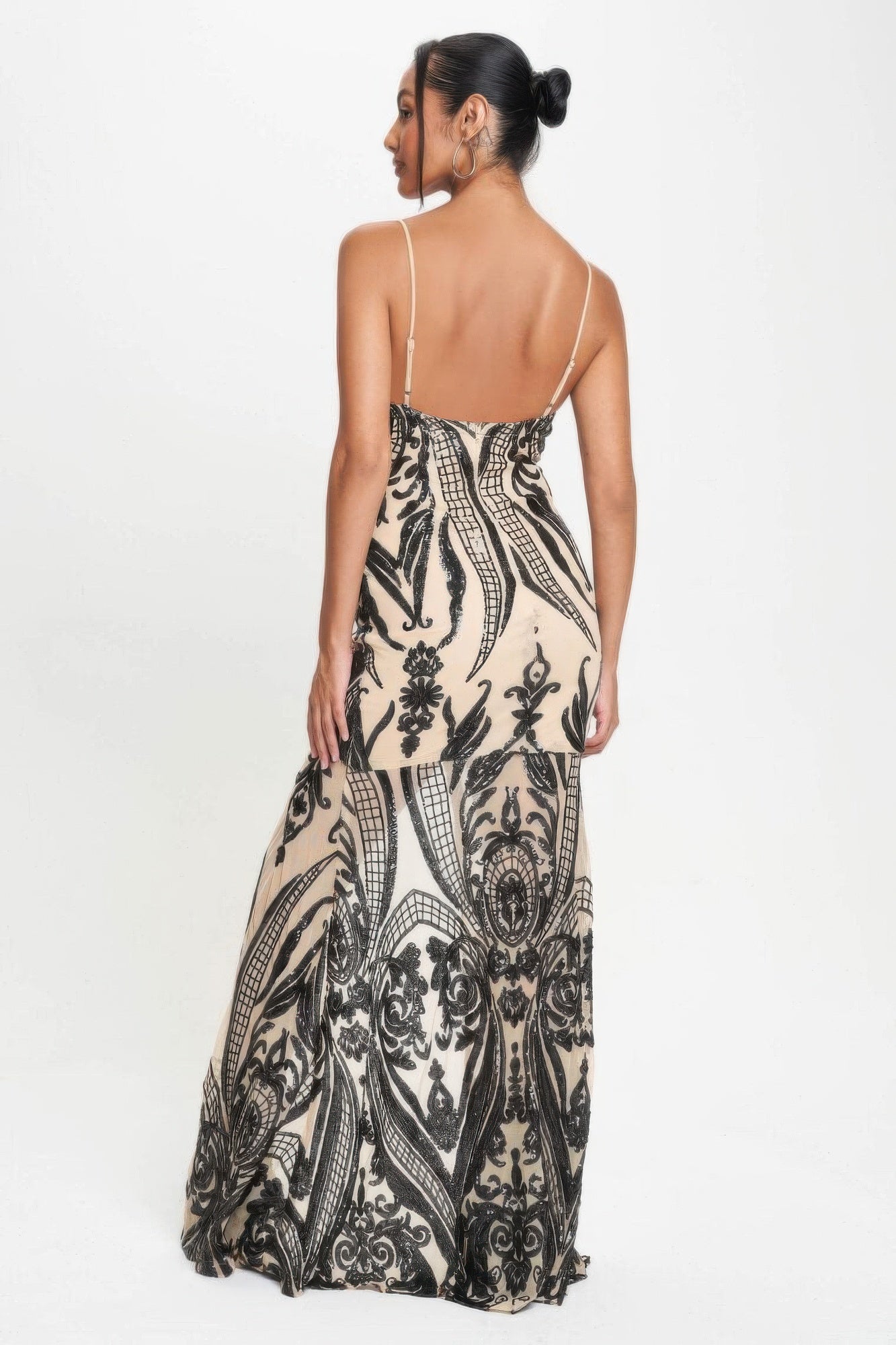 Deco Sequins Maxi Dress
