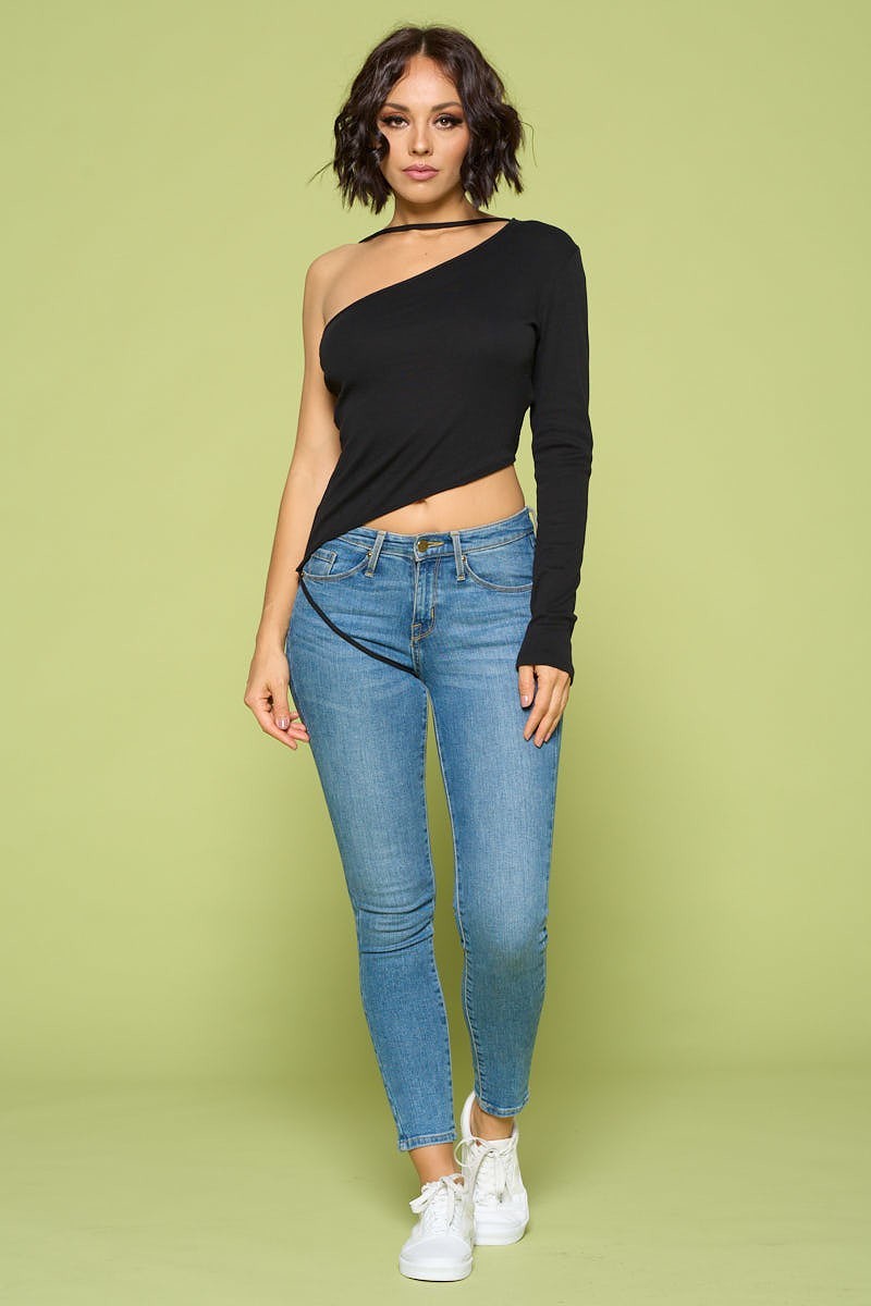 One Shoulder Off Top