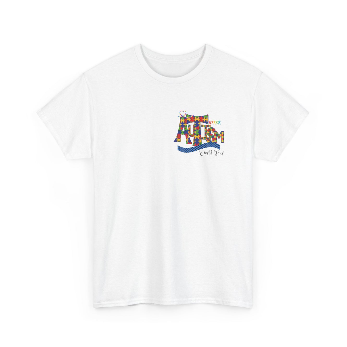 Autism Awareness Unisex Heavy Cotton Tee - Be Kind, Stand Out, and Spread Love