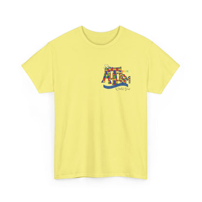 Autism Awareness Unisex Heavy Cotton Tee - Be Kind, Stand Out, and Spread Love