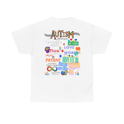 Autism Awareness Unisex Heavy Cotton Tee - Be Kind, Stand Out, and Spread Love