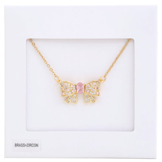 Bow Metal Necklace