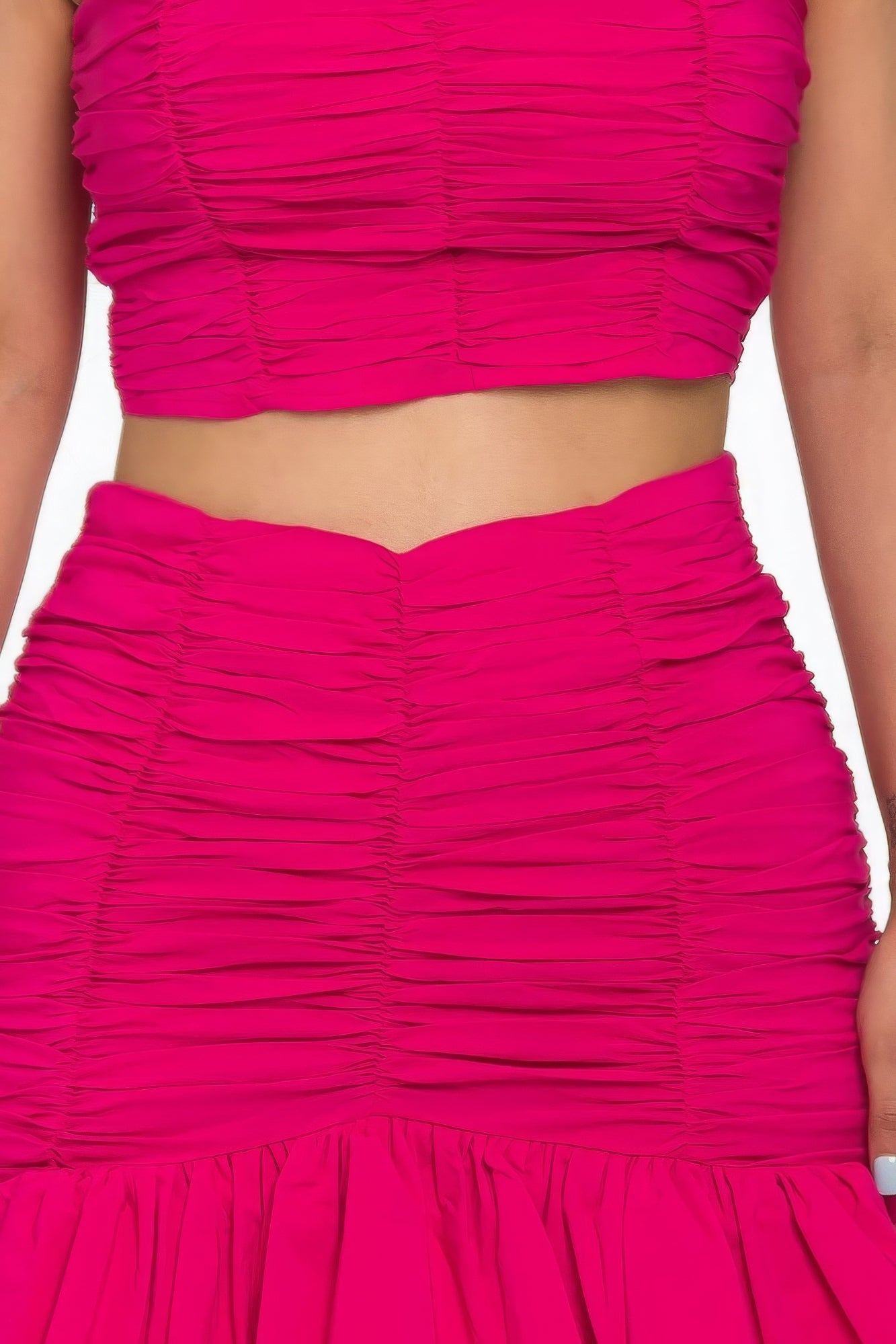 Ruffle Mini Skirt Set