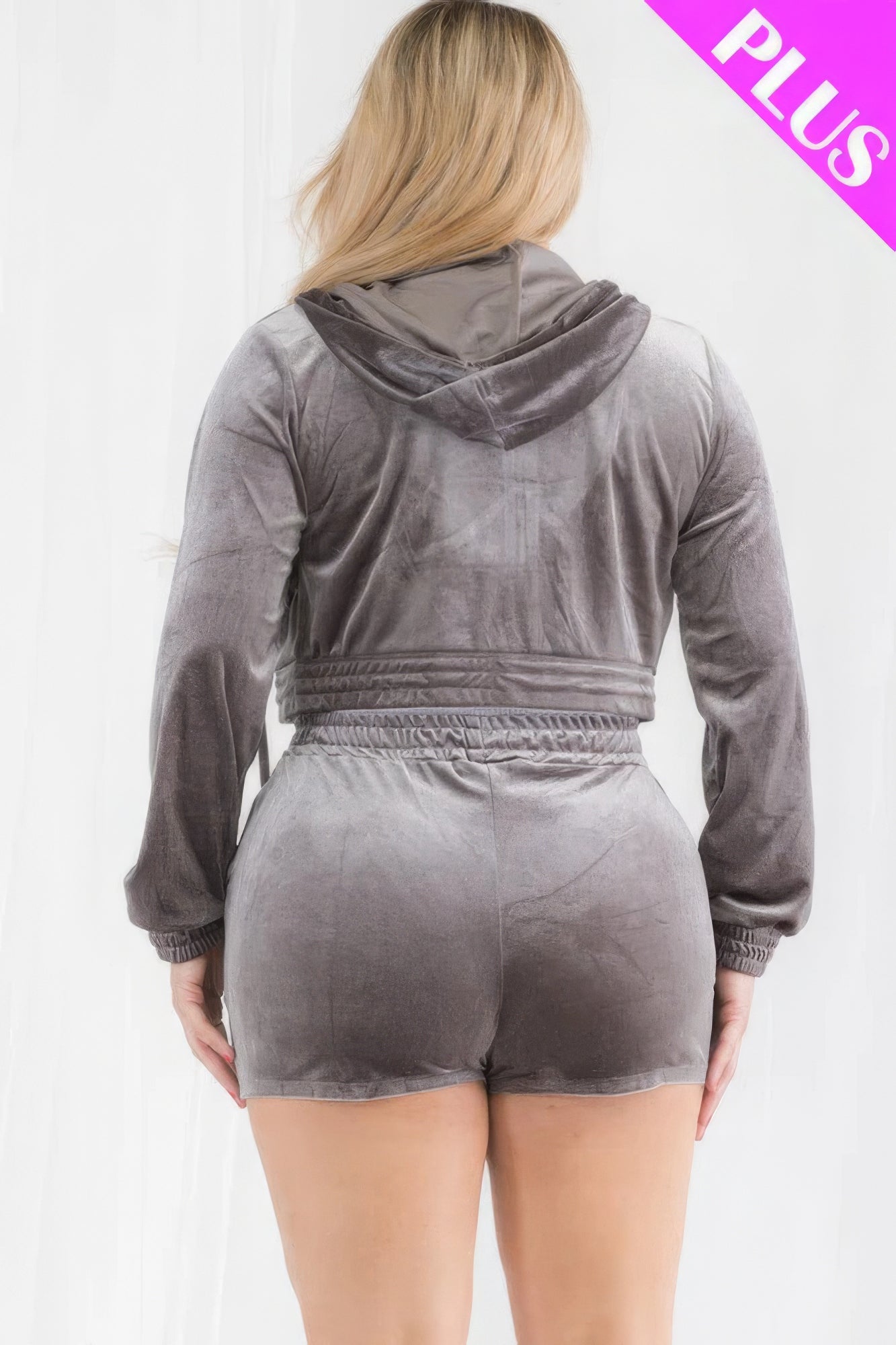 Velour Shorts Set