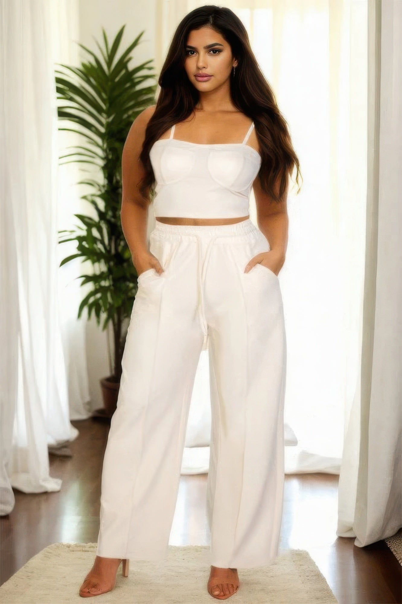 Bustier Crop with Pants