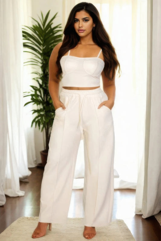 Bustier Crop with Pants