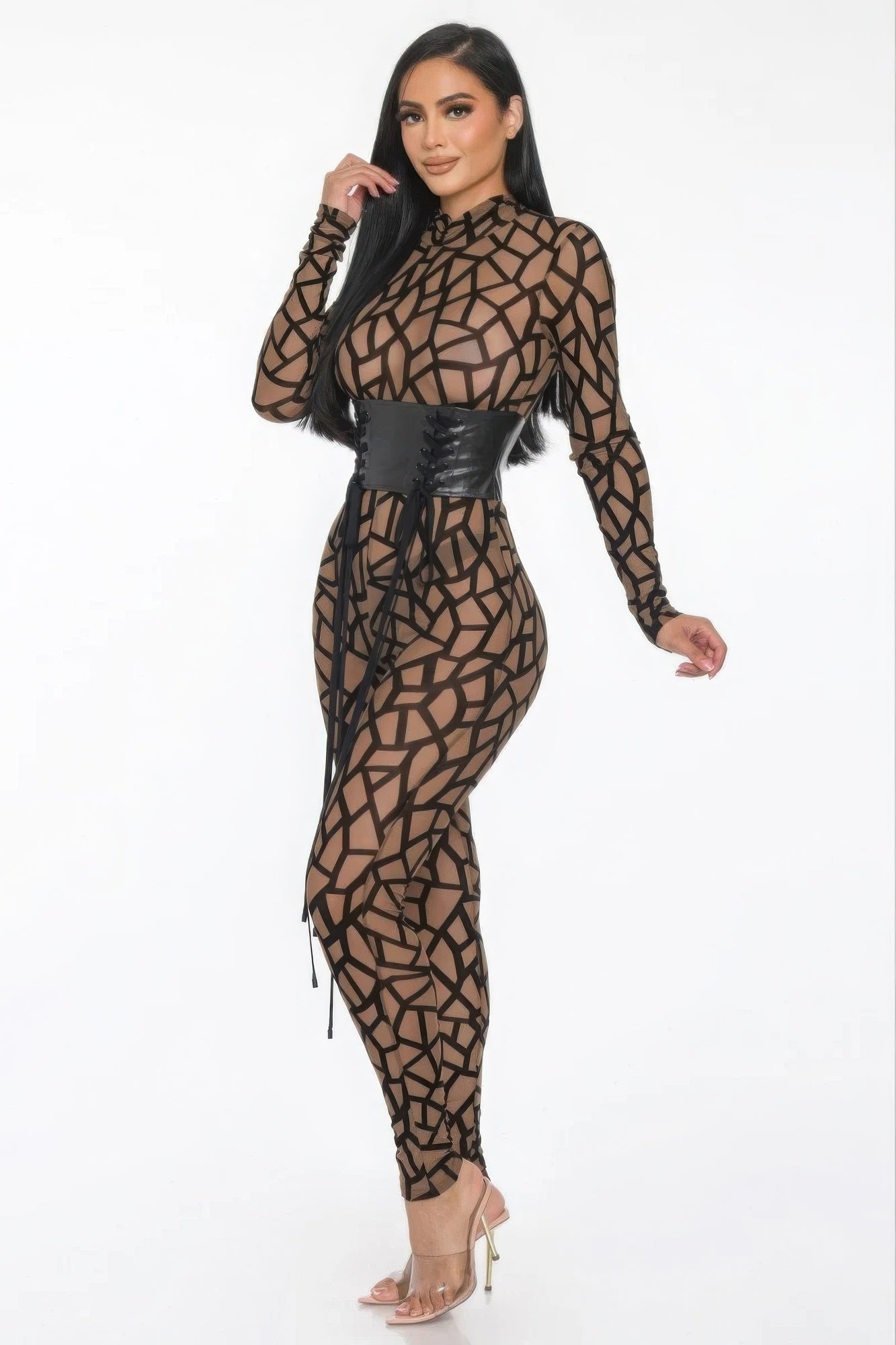 Geometric Print Jumpsuit