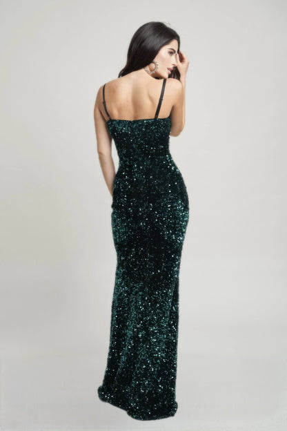 Velvet Corset Maxi Dress