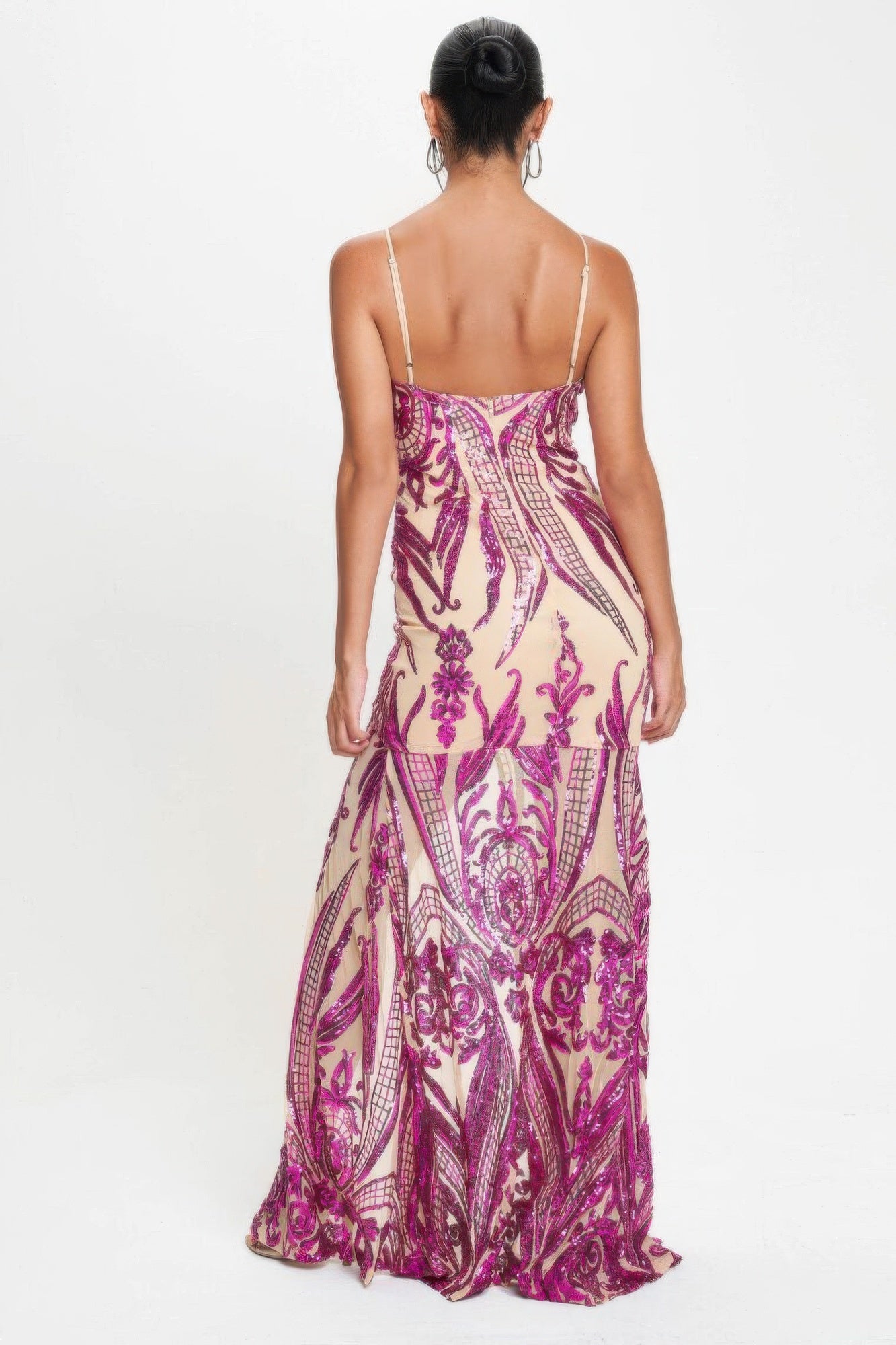 Deco Sequins Maxi Dress