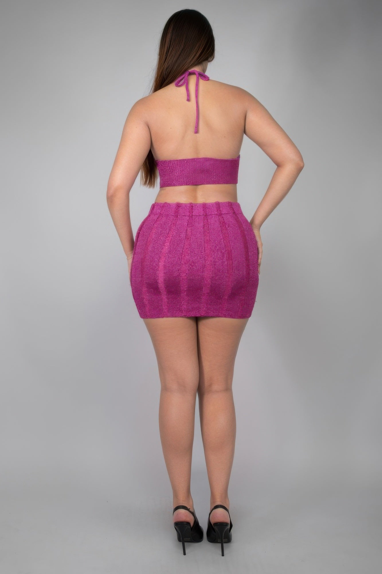 Lurex Skirt Set