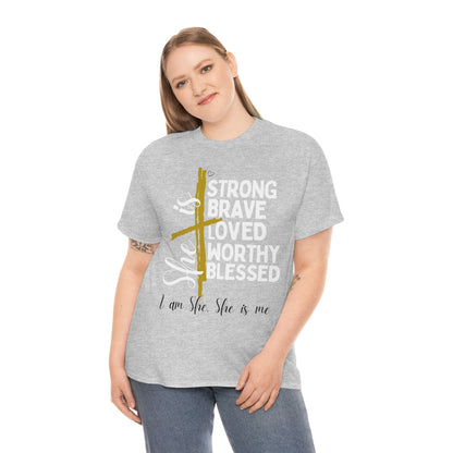 I am She, She is Me Heavy Cotton Tee