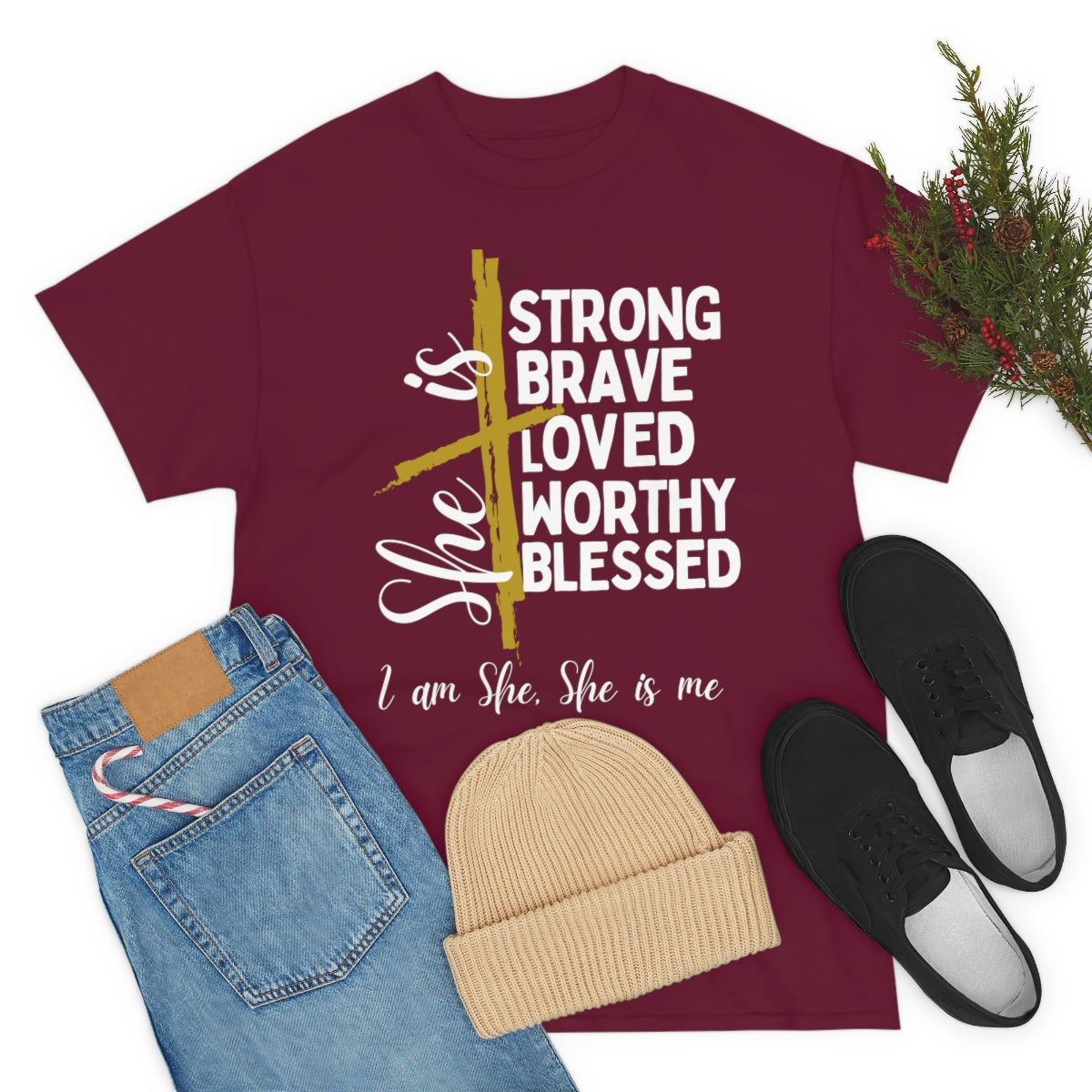 I am She, She is Me Heavy Cotton Tee