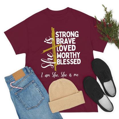 I am She, She is Me Heavy Cotton Tee