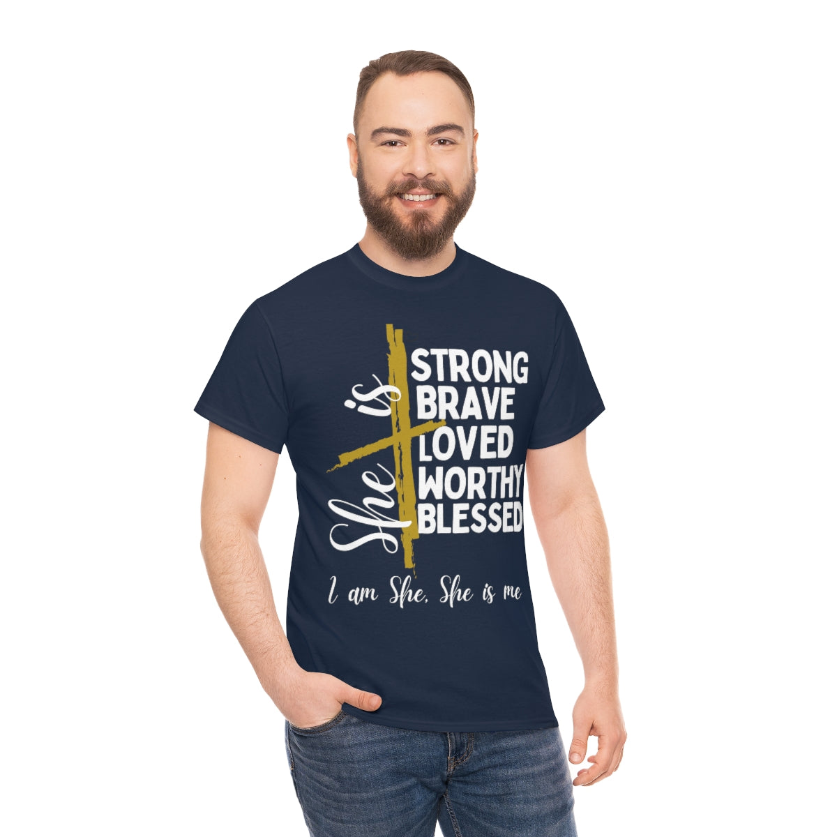 I am She, She is Me Heavy Cotton Tee