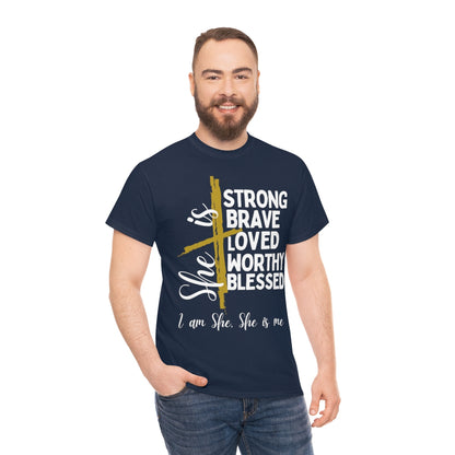 I am She, She is Me Heavy Cotton Tee
