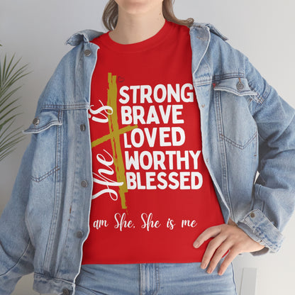 I am She, She is Me Heavy Cotton Tee