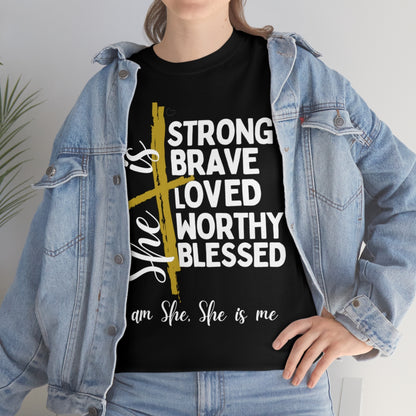 I am She, She is Me Heavy Cotton Tee
