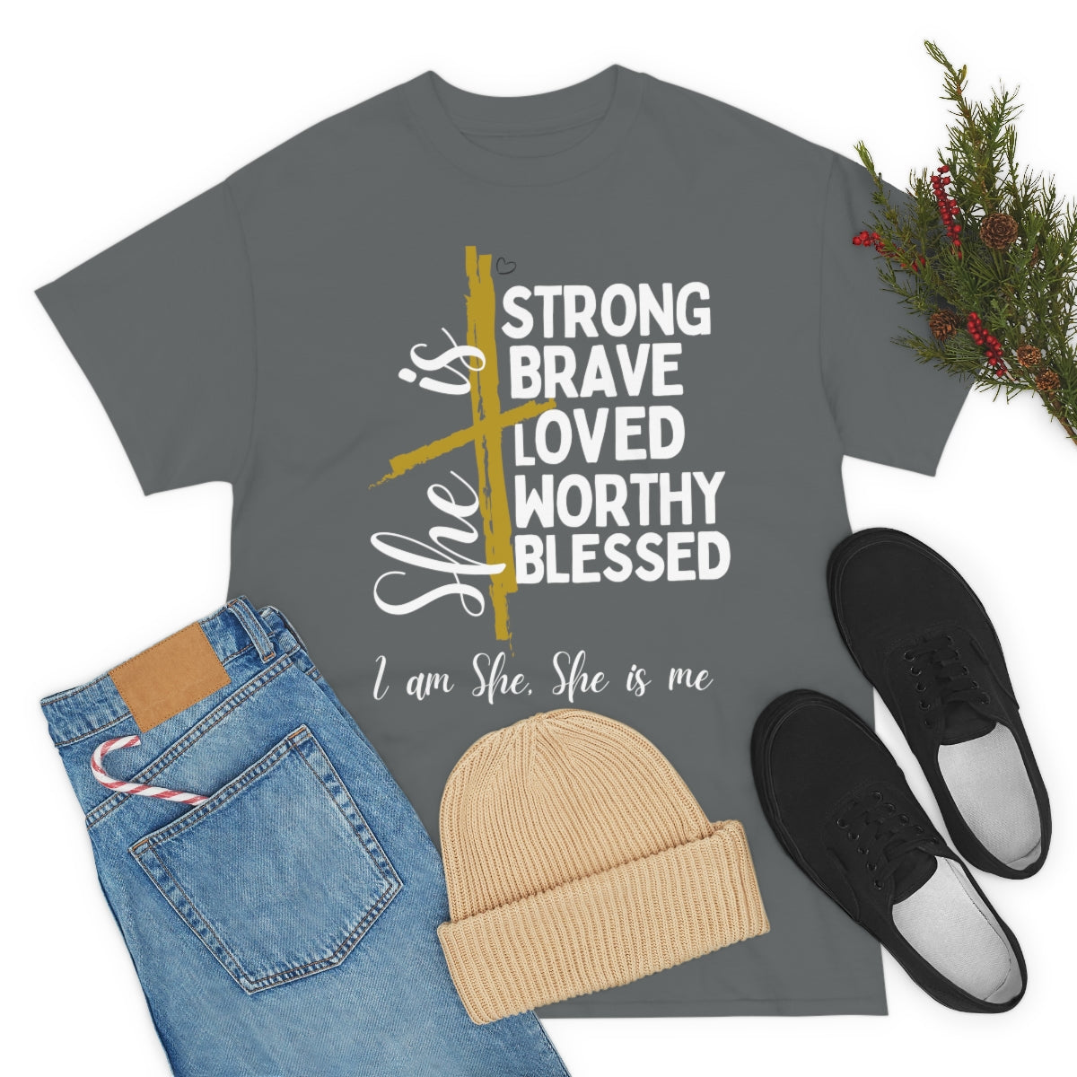 I am She, She is Me Heavy Cotton Tee
