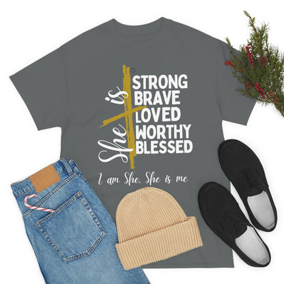 I am She, She is Me Heavy Cotton Tee