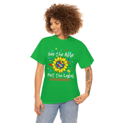 See the Able Not the Label Autism T Shirt