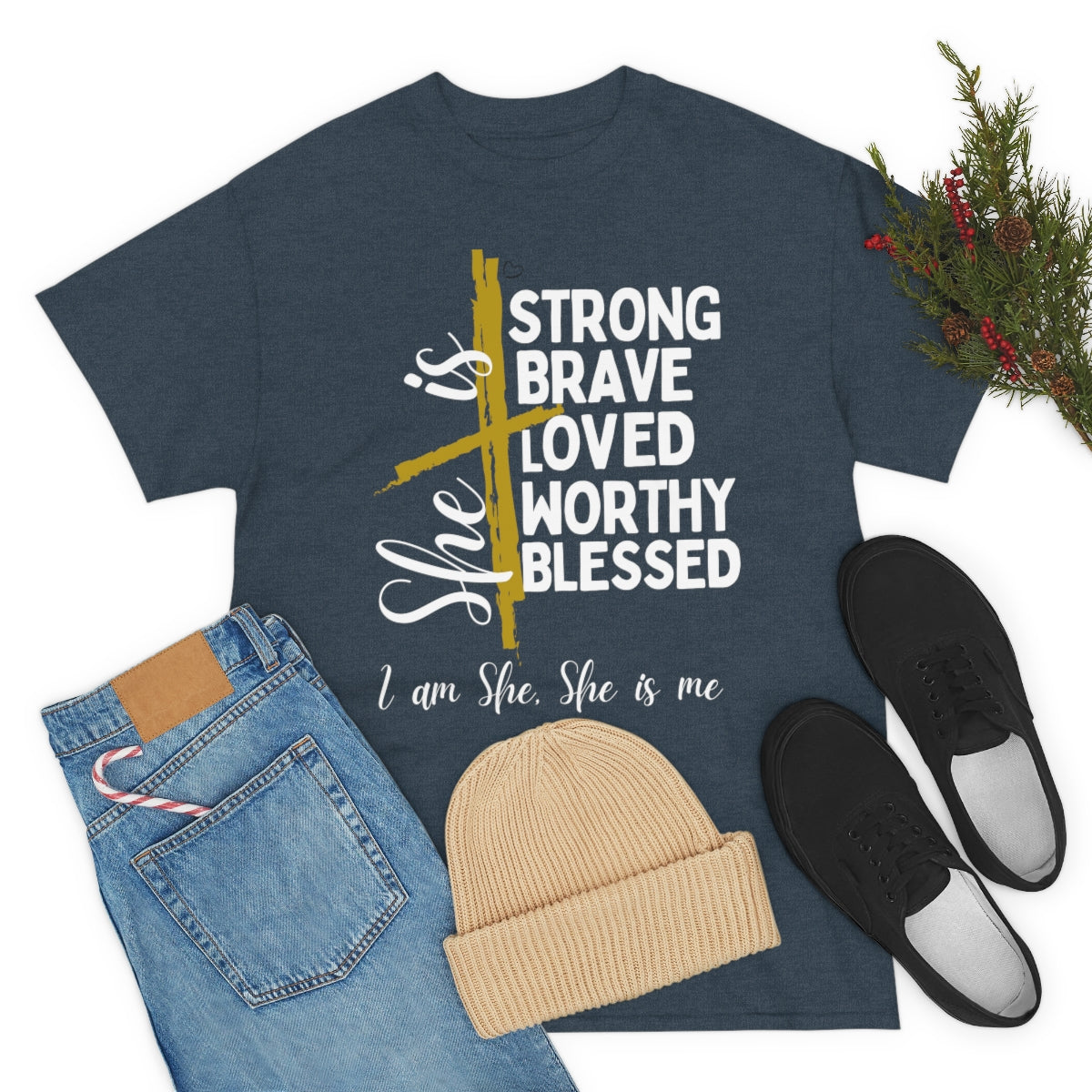 I am She, She is Me Heavy Cotton Tee