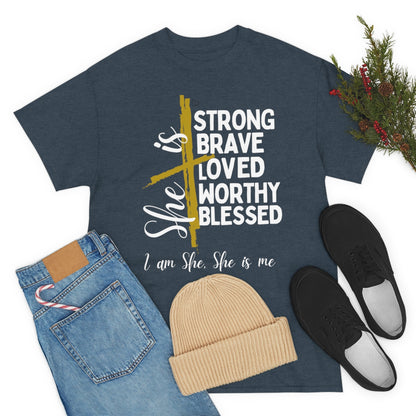 I am She, She is Me Heavy Cotton Tee