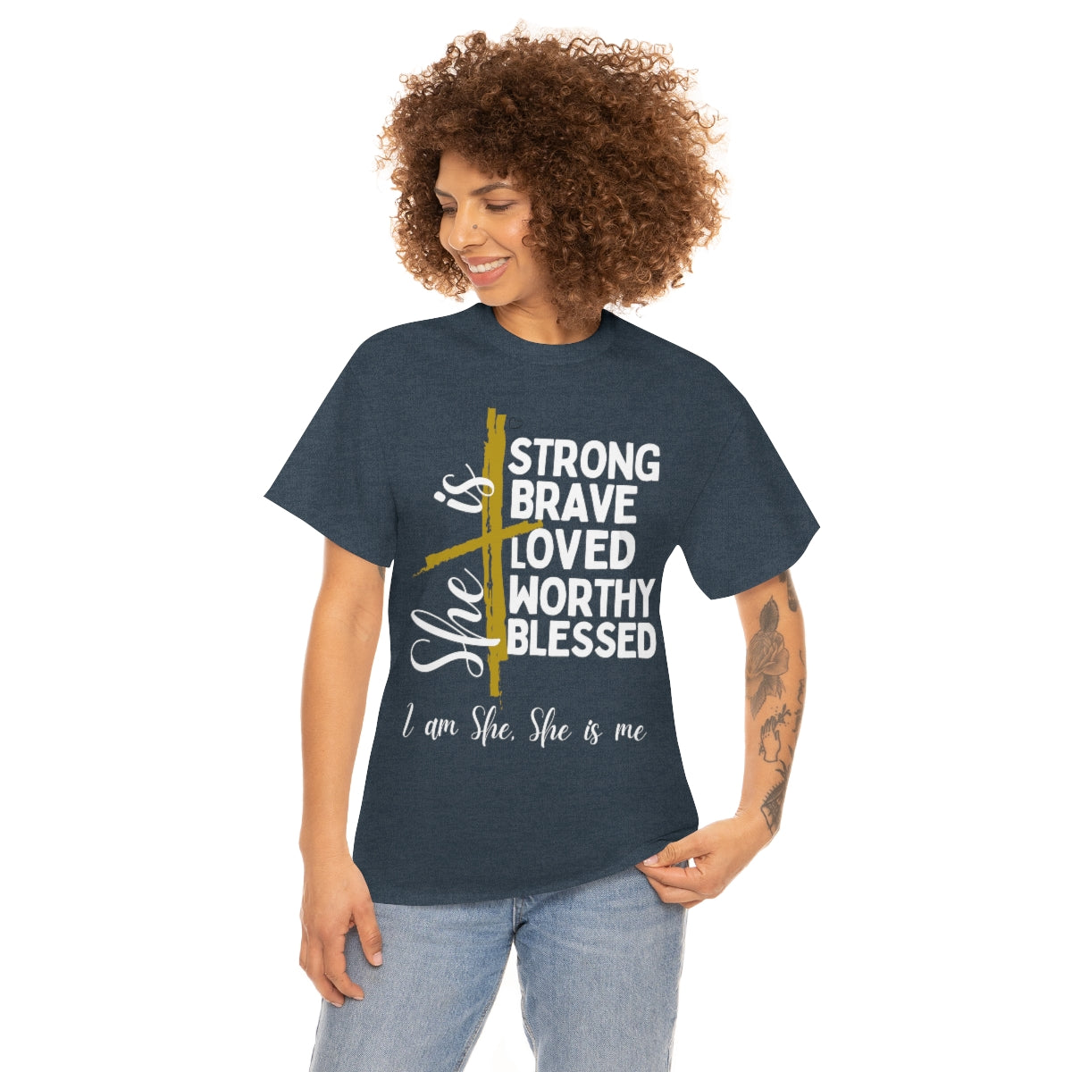 I am She, She is Me Heavy Cotton Tee
