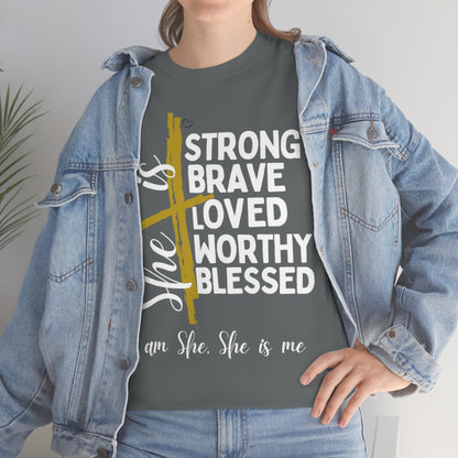 I am She, She is Me Heavy Cotton Tee