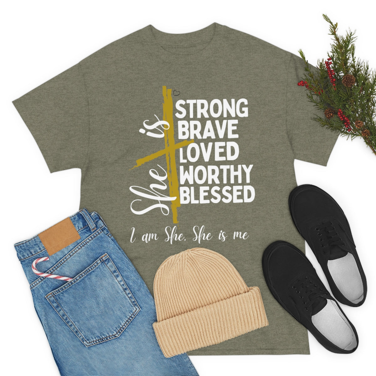 I am She, She is Me Heavy Cotton Tee