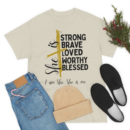 I am She, She is Me Heavy Cotton Tee