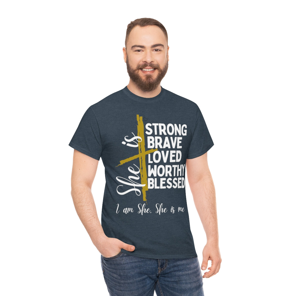 I am She, She is Me Heavy Cotton Tee