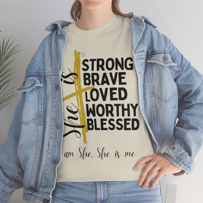 I am She, She is Me Heavy Cotton Tee