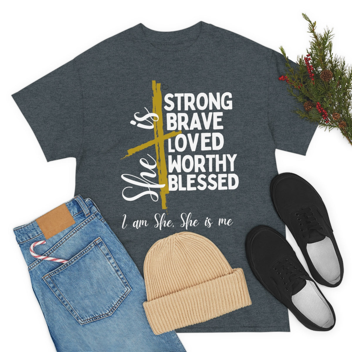 I am She, She is Me Heavy Cotton Tee