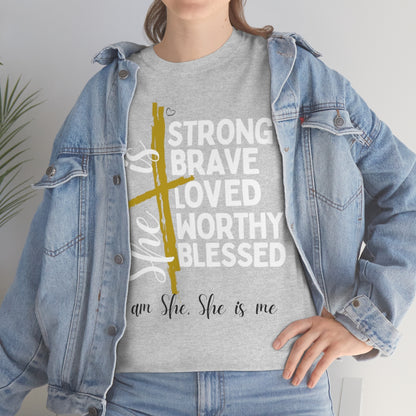 I am She, She is Me Heavy Cotton Tee