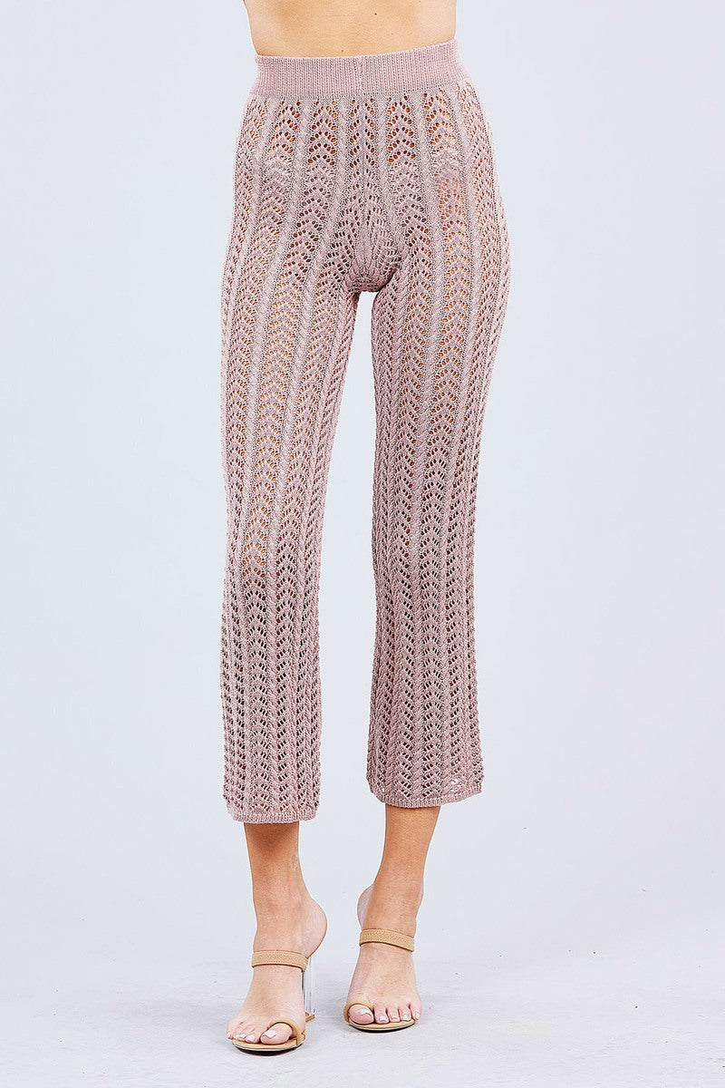 Beach Ready Knitted Cover up Pants