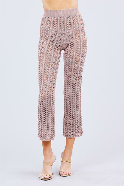 Beach Ready Knitted Cover up Pants