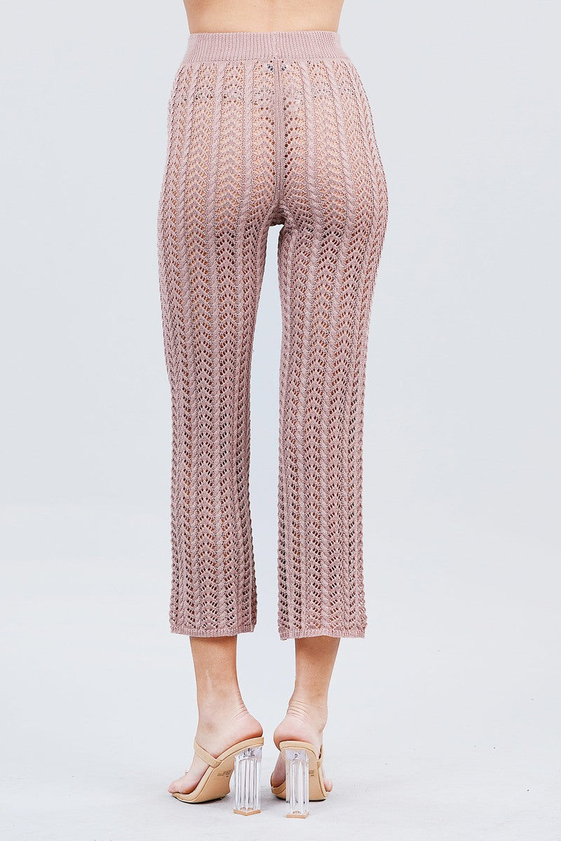 Beach Ready Knitted Cover up Pants