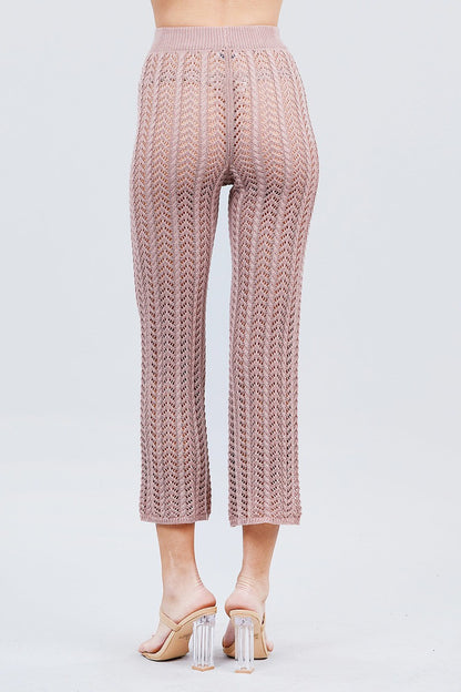 Beach Ready Knitted Cover up Pants