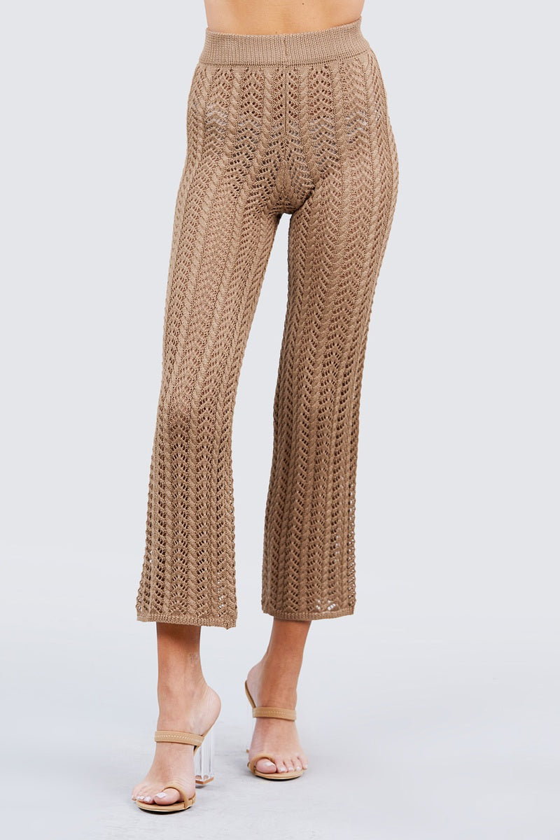 Beach Ready Knitted Cover up Pants