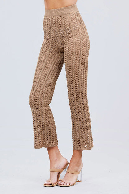 Beach Ready Knitted Cover up Pants
