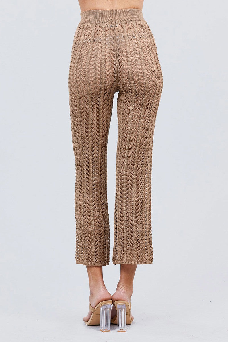 Beach Ready Knitted Cover up Pants
