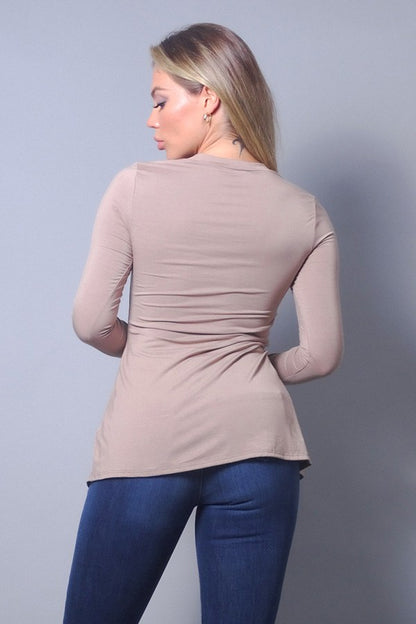 Sleek & Chic Slitted Top - Jus Fancee Boutique