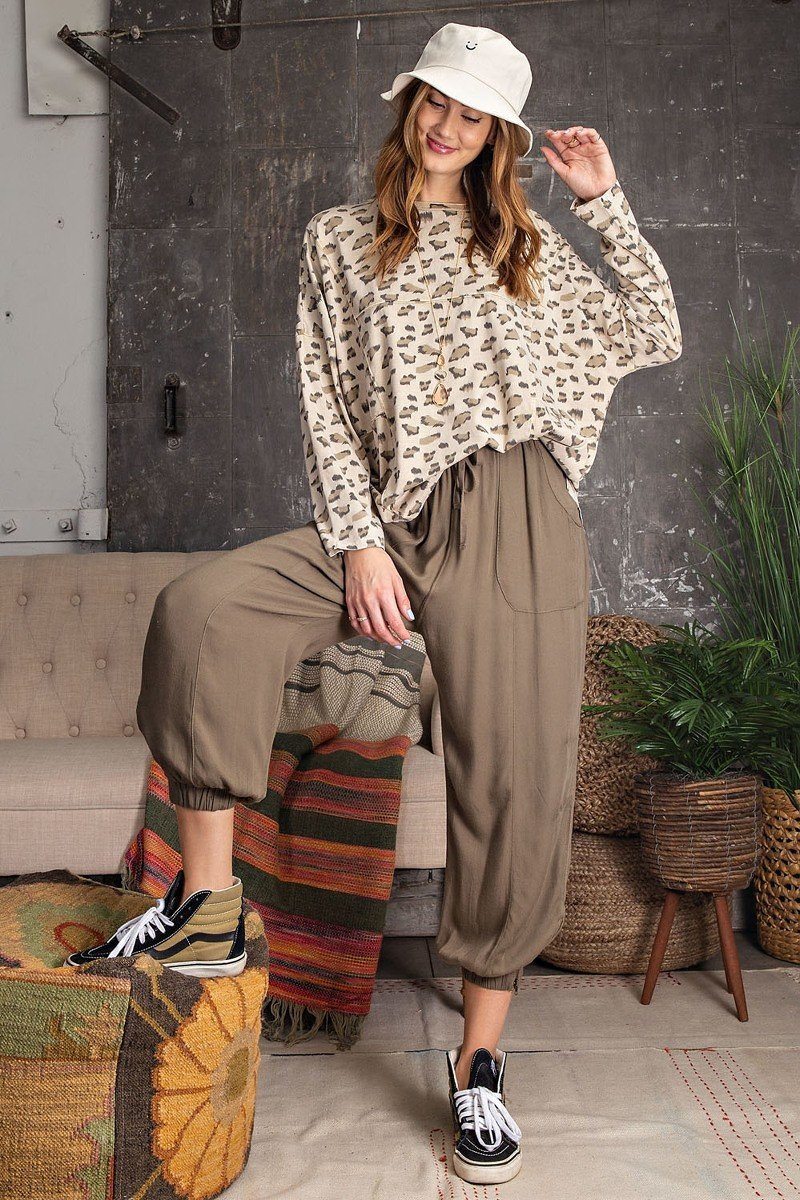 Leopard Knit Top SWEATER - Jus Fancee Boutique