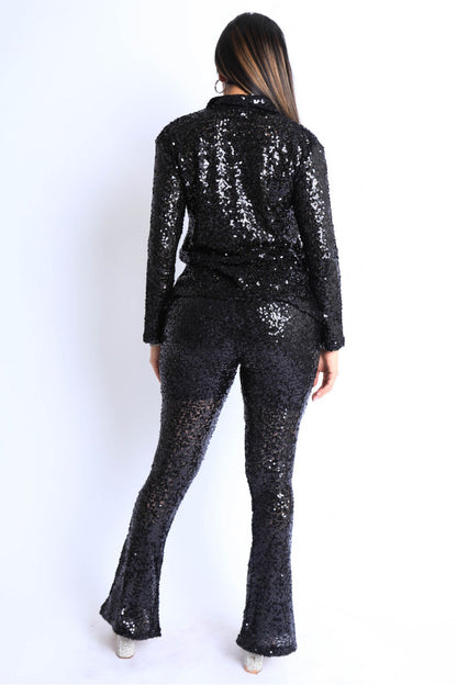 Sequin Pant Set