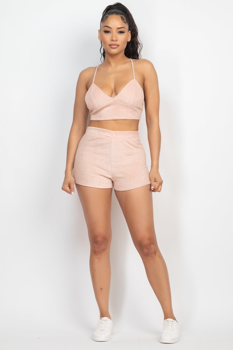Bralette & Mini Shorts Set