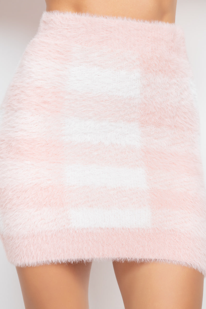 Fuzzy Mini Skirt
