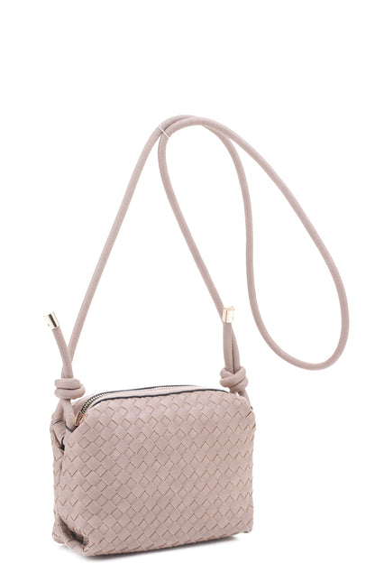 Braid Texture Crossbody Bag