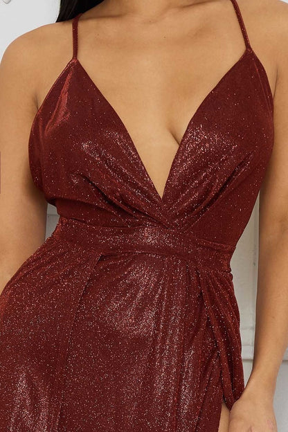 Glitter Sweetheart Maxi Dress