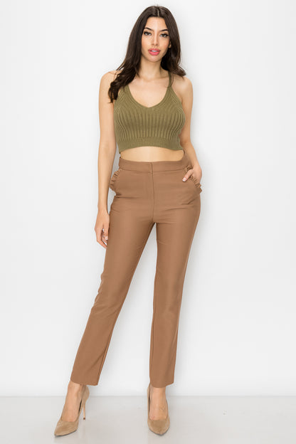 Cropped Rib Top